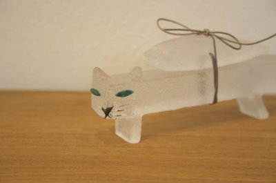 画像1: 盛國泉　魚をおぶったネコ　小