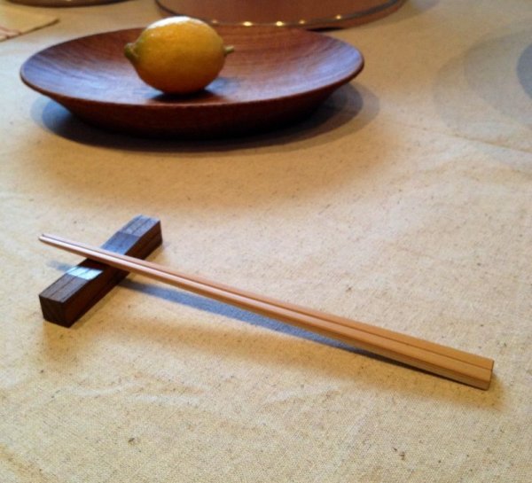 画像1: 【訳あり品】中川木工芸比良工房 子ども白竹箸 (1)