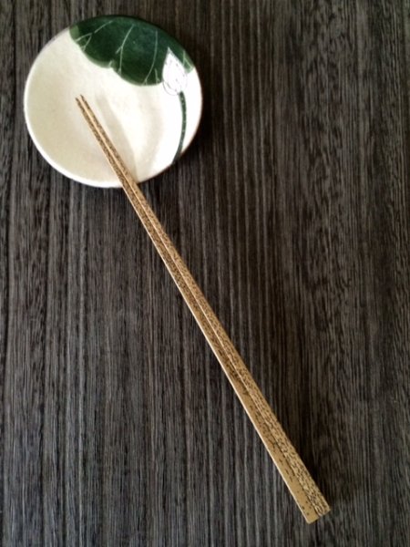 画像1: 中川木工芸比良工房　胡麻竹箸 (1)